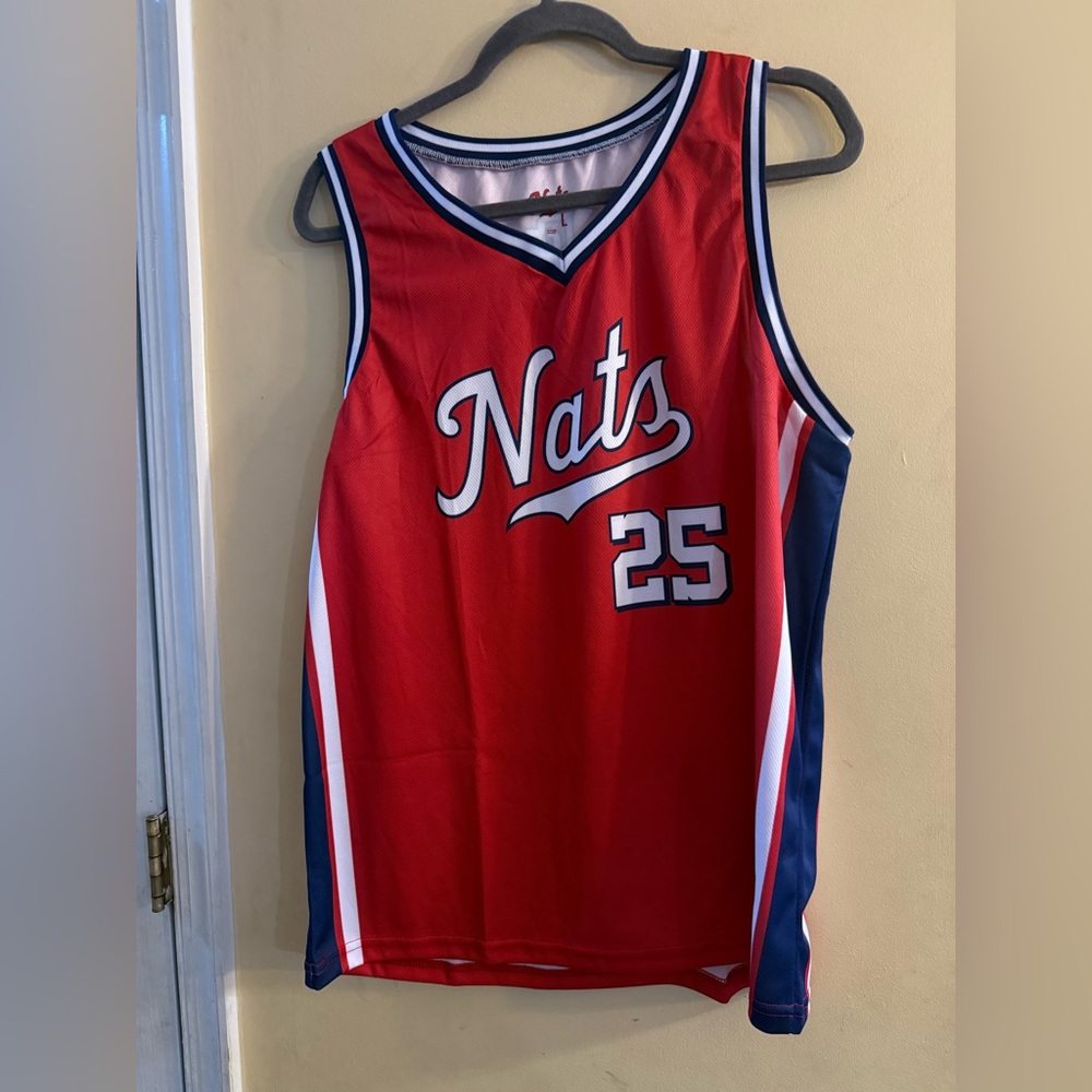 Red Washington Nationals 7/19/25 SGA Basketball Jerseyc men’s large